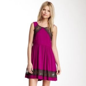 Free People Georgia Lace Dress Purple New 12